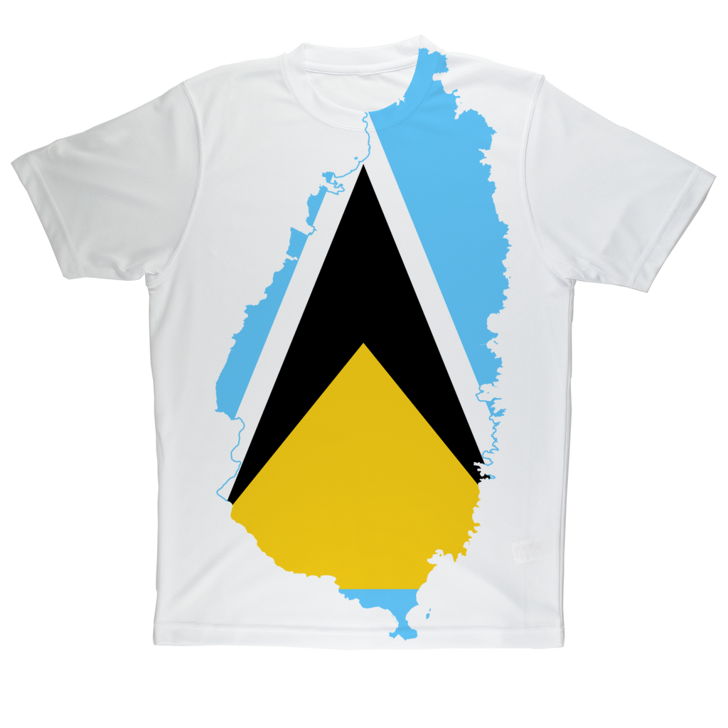 SAINT LUCIA Sublimation Performance Adult T-Shirt