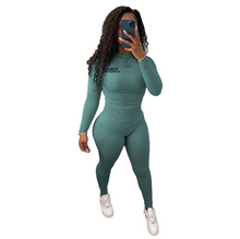 Load image into Gallery viewer, UNIFIED COMBO Long sleeve tight top and tights
