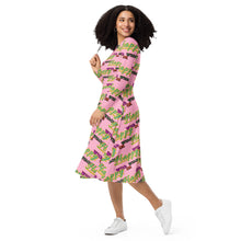 Load image into Gallery viewer, WITH OR WITHOUT (long sleeve midi dress)
