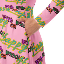Load image into Gallery viewer, WITH OR WITHOUT (long sleeve midi dress)
