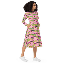 Load image into Gallery viewer, WITH OR WITHOUT (long sleeve midi dress)
