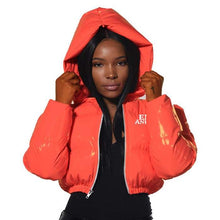 Load image into Gallery viewer, BUBBLE UP Hooded long-sleeved winter coat
