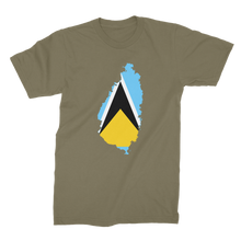 Load image into Gallery viewer, SAINT LUCIA Premium Jersey Adult T-Shirt
