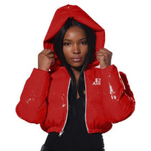 Load image into Gallery viewer, BUBBLE UP Hooded long-sleeved winter coat
