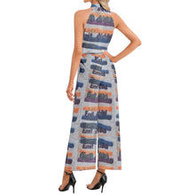 Load image into Gallery viewer, OPTIMISTIC (Halter Neck Buckle Belted Jumpsuit)
