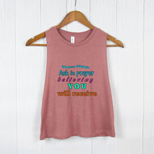 Load image into Gallery viewer, RECIEVE TREASURE (Bella Canvas Racerback Cropped Tank)
