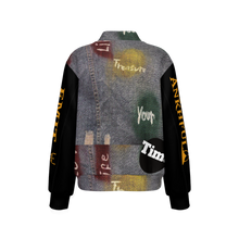 Load image into Gallery viewer, BOLD WORLD (Women&#39;s Light Bomber Sports Jacket)
