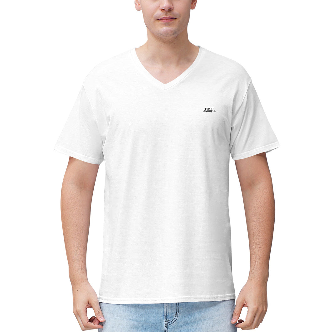 TEA SHIRT (Men's 100% Cotton V‑Neck )