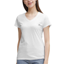 Load image into Gallery viewer, TEA SHIRT(Women&#39;s 100% Cotton V‑Neck )

