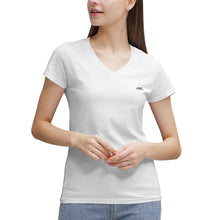 Load image into Gallery viewer, TEA SHIRT(Women&#39;s 100% Cotton V‑Neck )
