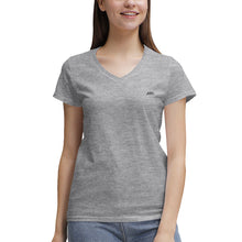 Load image into Gallery viewer, TEA SHIRT(Women&#39;s 100% Cotton V‑Neck )
