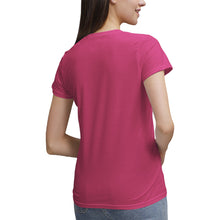 Load image into Gallery viewer, TEA SHIRT(Women&#39;s 100% Cotton V‑Neck )
