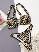 Load image into Gallery viewer, SUN IN SAND (Leopard Ring Detail Bikini Set)
