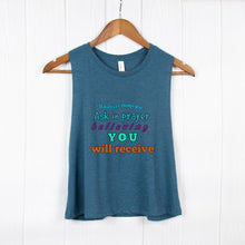 Load image into Gallery viewer, RECIEVE TREASURE (Bella Canvas Racerback Cropped Tank)
