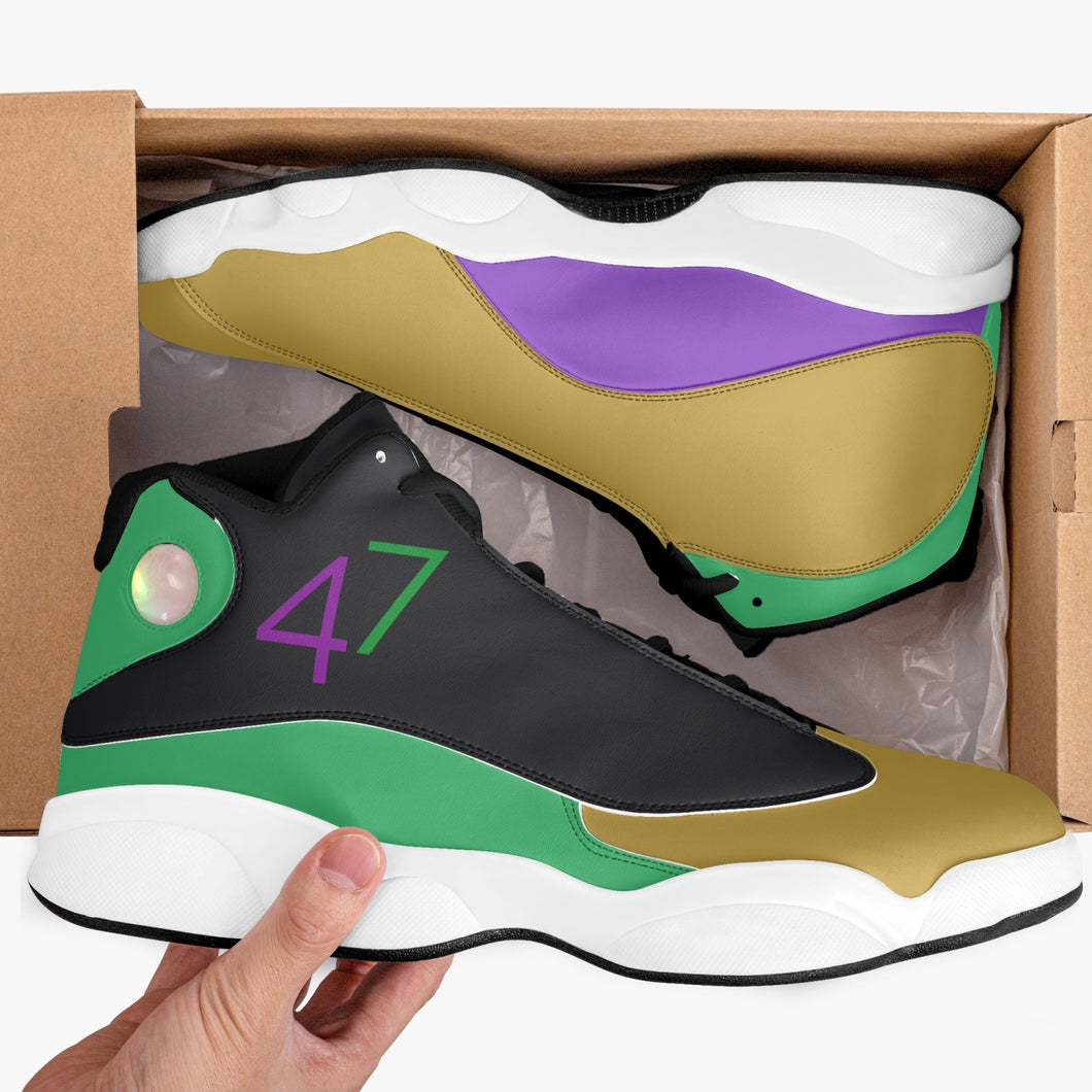 FOUR SEASONS ( High-Top Leather Basketball Sneakers )