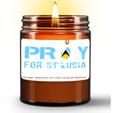 Load image into Gallery viewer, PRAYERFUL CINNAMON VANILLA (Natural Wax Candle in Amber Jar (9oz)
