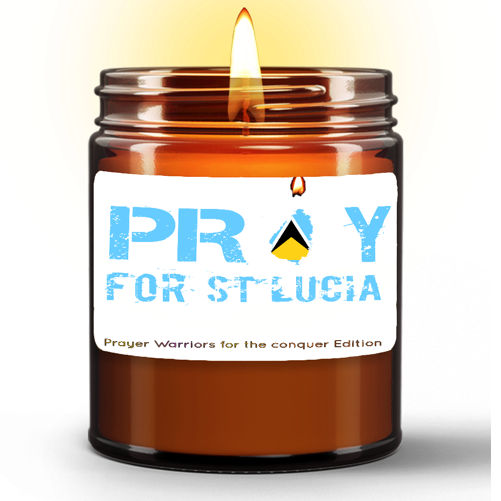 PRAYERFUL CINNAMON VANILLA (Natural Wax Candle in Amber Jar (9oz)