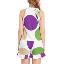 Load image into Gallery viewer, SUMMER LOVE (Tie Neck Halter Top and Ruffle Hem Short Set)
