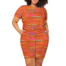 Load image into Gallery viewer, PLUM CONTOUR (Large short sleeved Shorts Set)

